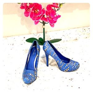 ROYAL BLUE WITH CHEETAH PRINT SLASHES THROUGHOUT✨